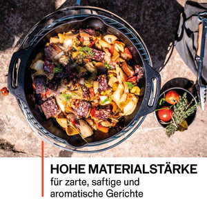Petromax Dutch Oven ft12 med ben – 10,8 L støpejernsgryde