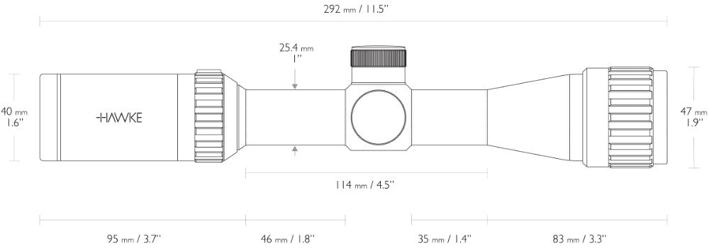 Vantage - 2-7x32 AO Mil Dot – Hawke