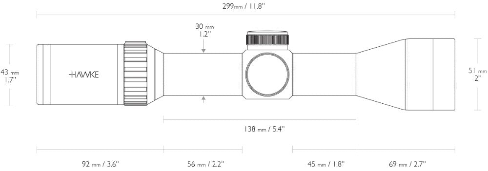 Vantage 30 WA IR - 1,5-6x44 L4A Dot – Hawke