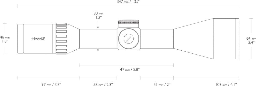 Endurance 30 WA - 3-12x56 LRC (12x) - m/ Klikktårn – Hawke