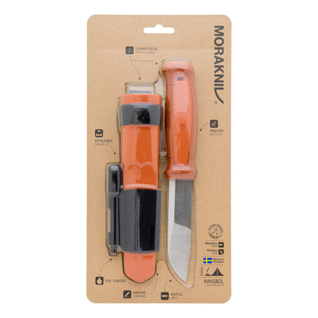 Kansbol med Survival Kit (S) Burnt Oran – Morakniv