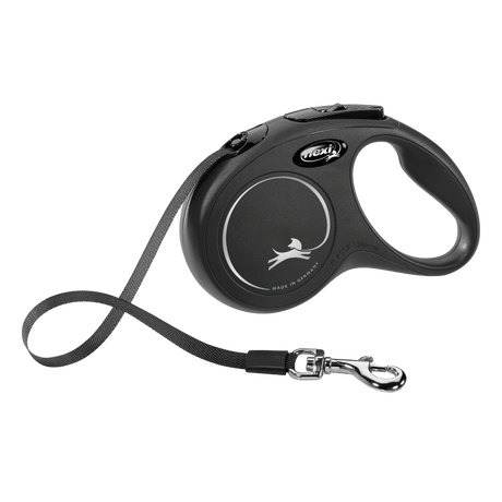 Hundesnor Kassett Flexi New Classic Str. M Max. 15 kg, 5 m, Blå – Kerbl