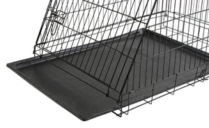 Sammenleggbart stålbur for hund, skrått – 63x48x57cm – Kerbl