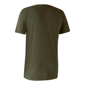 Basis 2-pak T-skjorte Adventure Green Melange – Deerhunter