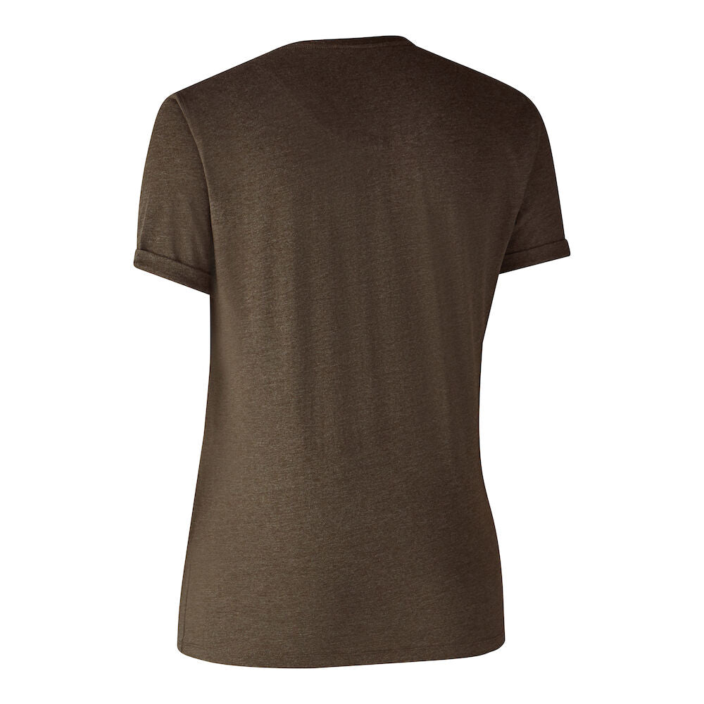 Basis 2-Pak T-Skjorte Adventure - Green Mel/Brown Leaf – Deerhunter