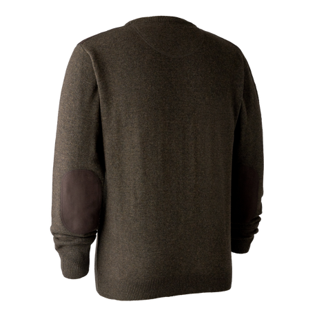 Sheffield Strikkegenser Med Rund Hals - Dark Elm – Deerhunter
