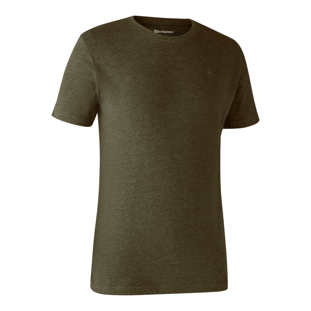 Basis 2-pak T-skjorte Adventure Green Melange – Deerhunter