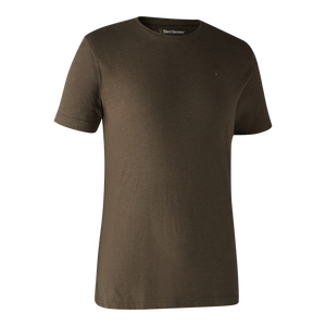 Basis 2-Pak T-Skjorte - Brown Leaf Melange – Deerhunter