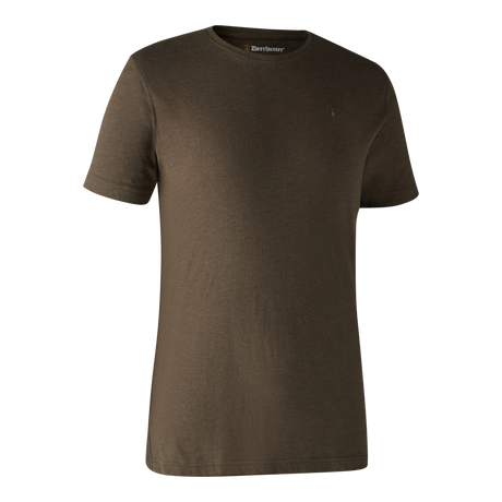 Basis 2-Pak T-Skjorte - Brown Leaf Melange – Deerhunter