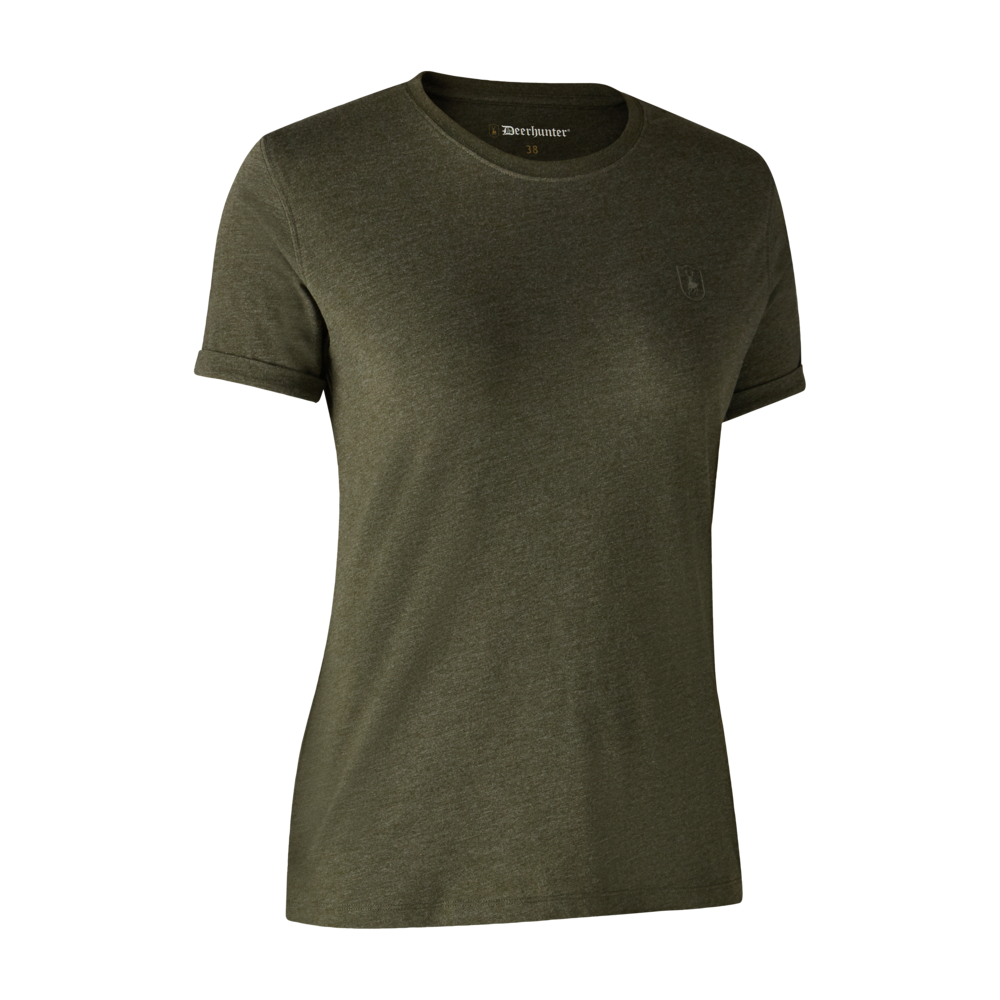 Basis 2-Pak T-Skjorte Adventure - Green Mel/Brown Leaf – Deerhunter