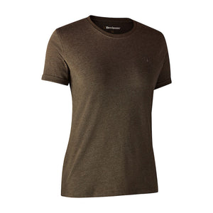 Basis 2-Pak T-Skjorte Adventure - Green Mel/Brown Leaf – Deerhunter
