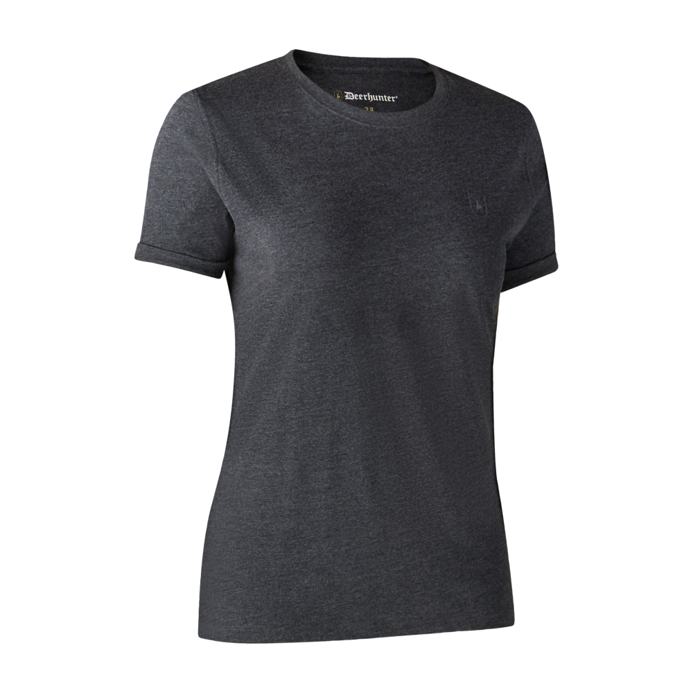 Basis 2-Pak T-Skjorte Brown Leaf Melange – Deerhunter