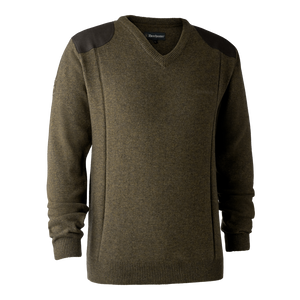 Sheffield Strikkegenser Med V-hals - Cypress – Deerhunter