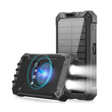 Powerbank - 30 000 mAh Med Solcelle – Ignition