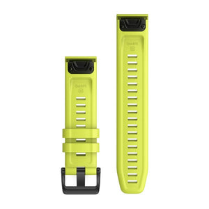 QuickFit® 22 Klokkerem, Amp Yellow Silikon – Garmin