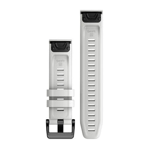 QuickFit® 22 Klokkeremmer Carrara White Silikon – Garmin