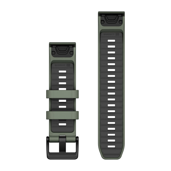 QuickFit® 22-remmer, Willow/Graphite Silikon – Garmin