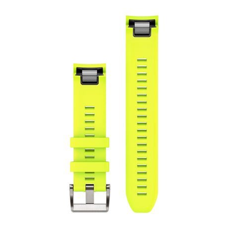 QuickFit® 22 Klokkerem, Amp Yellow Silikonrem – Garmin