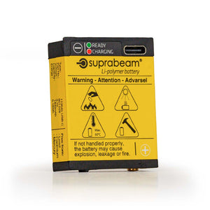 Li-Po Batteri 1'400 mAh Med Integrert USB-C-Lading – Suprabeam