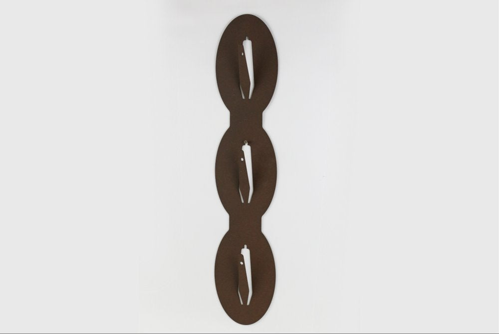 Torp Solution Oppsatsplate Til 3 Bukker Loddrett - Oval - 3 / Corten – Torpsolution