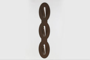 Torp Solution Oppsatsplate Til 3 Bukker Loddrett - Oval - 3 / Corten – Torpsolution